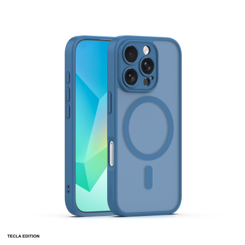 Huse si protectii pentru iPhone - Husa Mag Matt pentru Apple iPhone 16 Pro Max, Carcasa magnetica, Albastru inchis