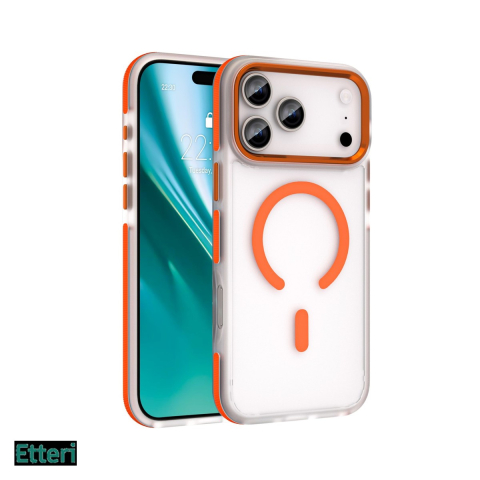 Huse si protectii pentru iPhone 16 - Husa pentru Apple iPhone 16, Carcasa magnetica, Portocaliu