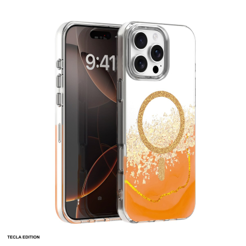 Huse si protectii pentru iPhone 16 Pro - Husa pentru Apple iPhone 16 Pro, Carcasa magnetica, Portocaliu
