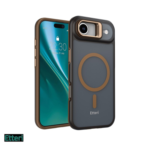 Huse si protectii pentru iPhone 17 Air - Husa pentru Apple iPhone 17 Air, Carcasa magnetica, Maro