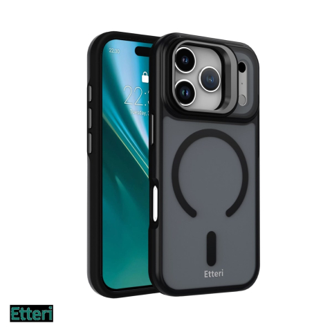 Huse si protectii smartphone - Husa pentru Apple iPhone 17 Pro, Carcasa magnetica, Negru