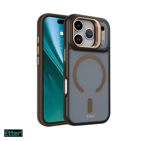 Huse si protectii pentru iPhone 17 Pro Max - Husa pentru Apple iPhone 17 Pro Max, Carcasa magnetica, Maro