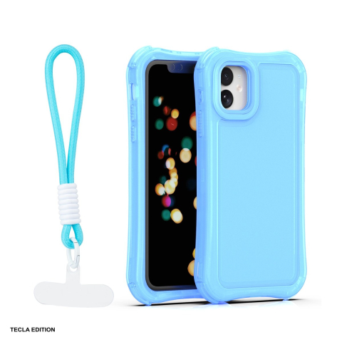 Huse si protectii pentru iPhone - Husa Safepop strap pentru Apple iPhone 11, Carcasa, Albastru