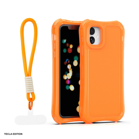 Huse si protectii pentru iPhone - Husa Safepop strap pentru Apple iPhone 11, Carcasa, Portocaliu