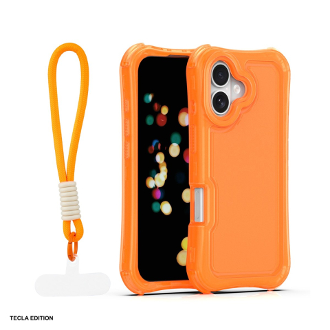Huse si protectii pentru iPhone 17 - Husa Safepop strap pentru Apple iPhone 17, Carcasa, Portocaliu
