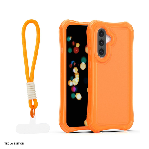 Huse si protectii pentru Samsung Galaxy A37 5G - Husa Safepop strap pentru Samsung Galaxy A36 5G, Galaxy A56 5G, Galaxy A37 5G, Carcasa, Portocaliu