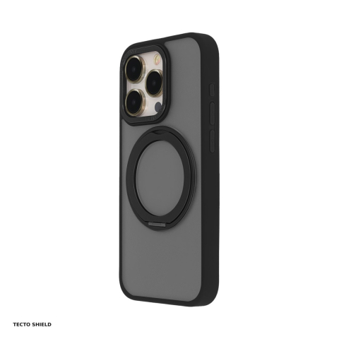 Huse si protectii pentru iPhone 15 Plus - Husa Secure Spinning Mag pentru Apple iPhone 15 Plus, Carcasa, Negru