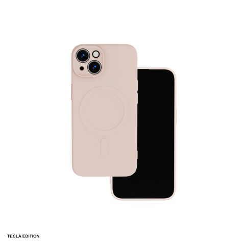 Huse si protectii pentru iPhone 15 - Husa Simple Color Mag pentru Apple iPhone 15, Carcasa magnetica, Roz