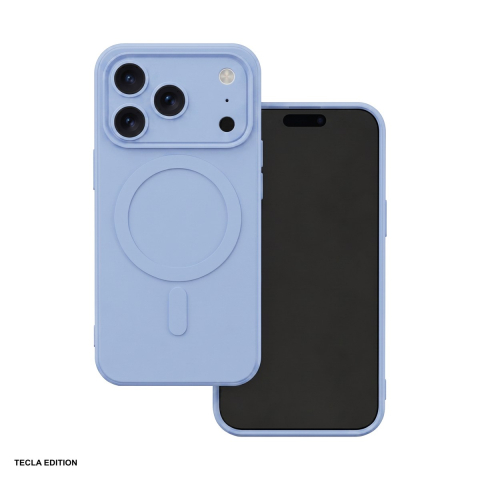 Huse si protectii pentru iPhone 17 Pro - Husa Simple Color Mag pentru iPhone 17 Pro, Carcasa magnetica, protectie telefonica, decupaje pentru porturi, Albastru