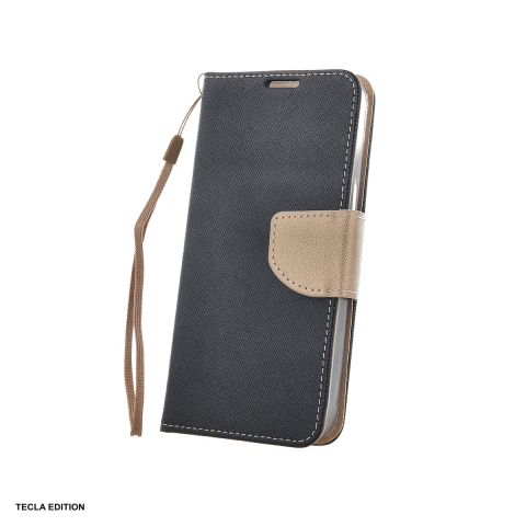 Huse si protectii pentru iPhone 16 Pro - Husa Smart Fancy pentru Apple iPhone 16 Pro, tip carte cu inchidere magnetica, Auriu