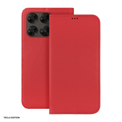 Huse si protectii smartphone - Husa Smart Magnet pentru Motorola Moto G67 5G, tip carte, Rosu