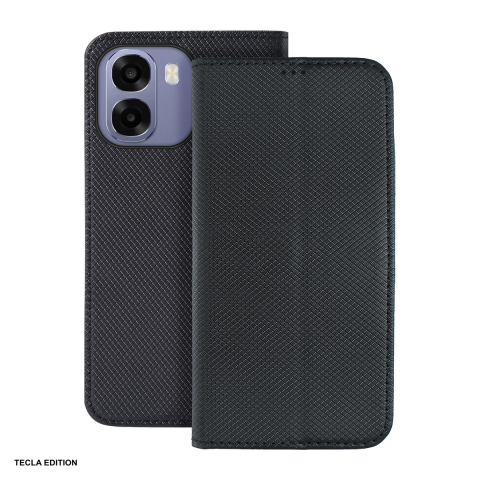 Huse si protectii pentru Oppo A6 4G - Husa Smart Magnet pentru OPPO A6 4G, tip carte, Negru