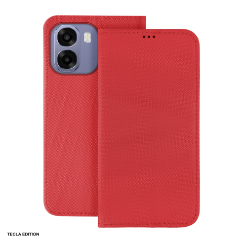 Huse si protectii pentru Oppo A6 4G - Husa Smart Magnet pentru OPPO A6 4G, tip carte, Rosu