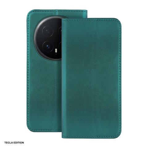 Huse si protectii pentru Honor Magic 8 Pro - Husa Smart Magnetic pentru Honor Magic 8 Pro, tip carte cu inchidere magnetica, Verde