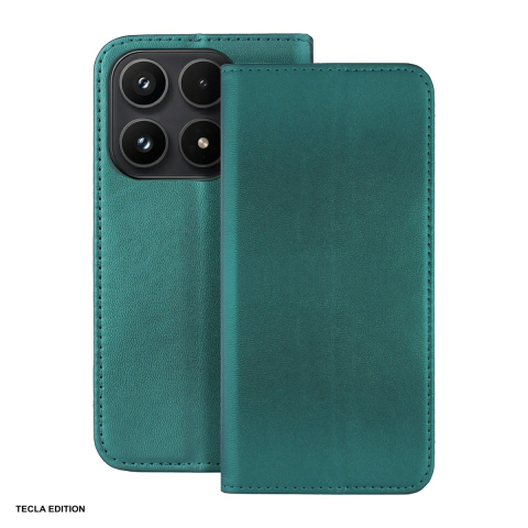 Huse si protectii pentru Xiaomi 17 - Husa Smart Magnetic pentru Xiaomi 17, tip carte cu inchidere magnetica, Verde