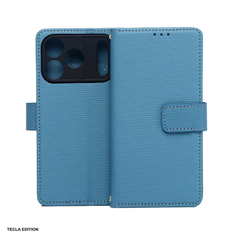 Huse si protectii pentru iPhone 17 Pro - Husa Smart Triangle pentru Apple iPhone 17 Pro, tip carte, Albastru