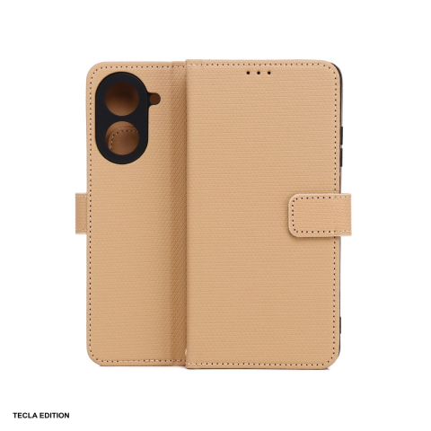 Huse si protectii pentru Motorola Edge 70 - Husa Smart Triangle pentru Motorola Edge 70, tip carte, Maro