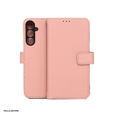 Huse si protectii smartphone - Husa Smart Triangle pentru Samsung Galaxy A16 5G, Galaxy A16 4G, Galaxy M16 5G, tip carte, Roz