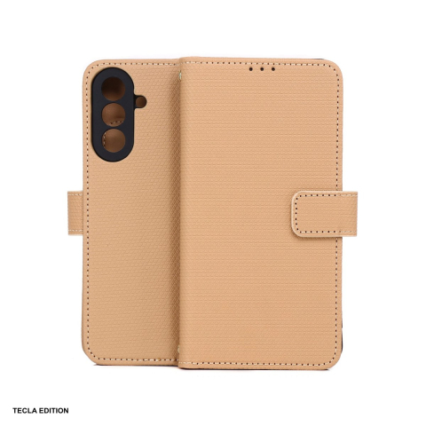 Huse si protectii pentru Samsung Galaxy A26 5G - Husa Smart Triangle pentru Samsung Galaxy A17 4G, Galaxy A17 5G, Galaxy A26 5G, tip carte, Maro
