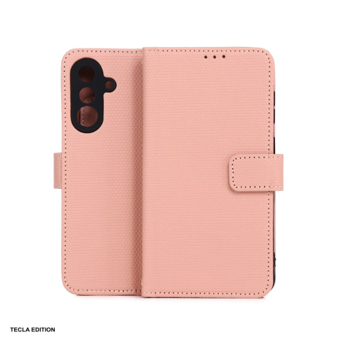 Huse si protectii pentru Samsung Galaxy A36 5G - Husa Smart Triangle pentru Samsung Galaxy A36 5G, Galaxy A56 5G, tip carte, Roz