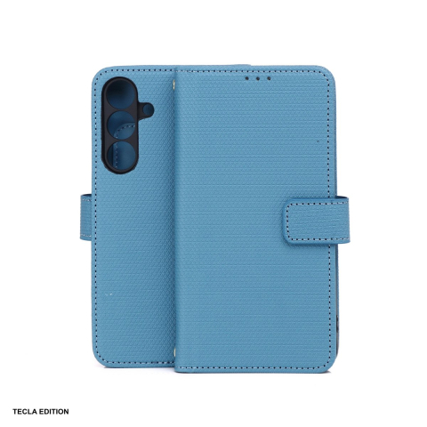 Huse si protectii pentru Samsung Galaxy S25 FE - Husa Smart Triangle pentru Samsung Galaxy S25 FE, tip carte, Albastru