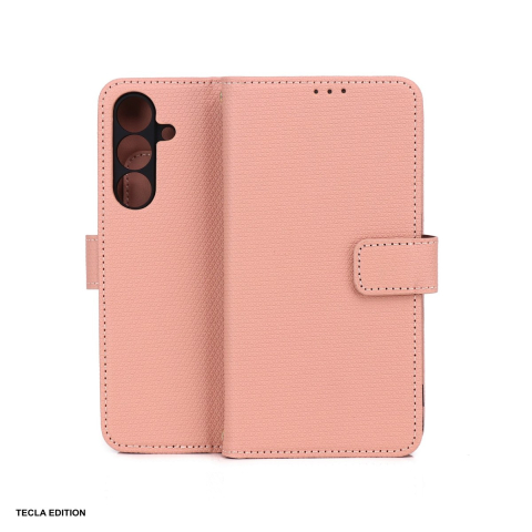 Huse si protectii pentru Samsung Galaxy S25 FE - Husa Smart Triangle pentru Samsung Galaxy S25 FE, tip carte, Roz