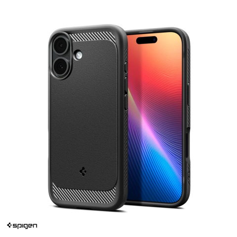 Huse si protectii pentru iPhone 17 - Husa Spigen Rugged Armor Mag pentru iPhone 17, Carcasa magnetica, Negru