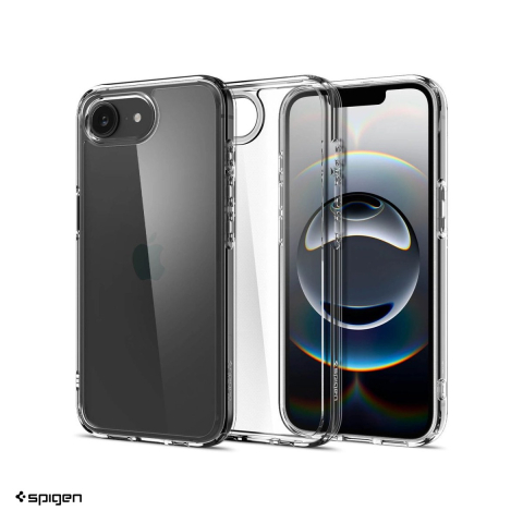 Huse si protectii pentru iPhone 16e - Husa Spigen Ultra Hybrid Crystal pentru iPhone 16e, Carcasa, Transparent