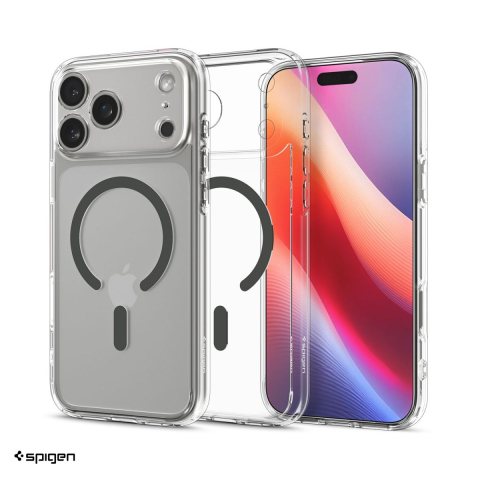 Huse si protectii smartphone - Husa Spigen Ultra Hybrid Mag pentru iPhone 17 Pro, Carcasa magnetica, Transparent
