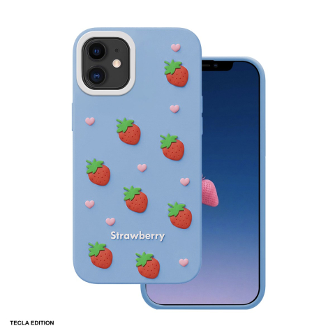 Huse si protectii pentru iPhone - Husa Strawberry pentru Apple iPhone 11, Carcasa, Albastru