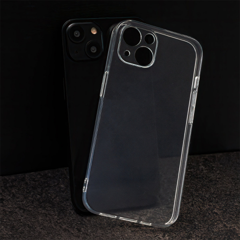 Husa subtire 2 mm, compatibila cu iPhone 12 Pro Max, din TPU flexibil, personalizabila, aspect solid, transparenta [3]