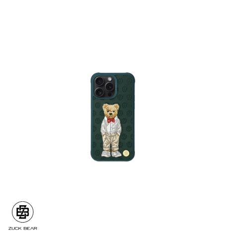 Huse si protectii pentru iPhone 16 - Husa Zuck Bear Paris Gentelman Bow Tie pentru iPhone 16, Carcasa
