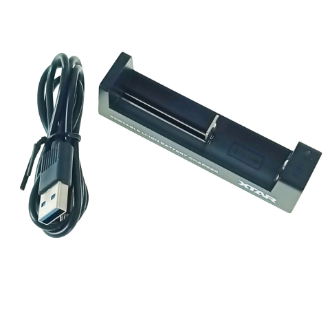 Incarcator baterii - Incarcator acumulatori Li-Ion 1 x tip 18650, XTAR MC1 32648, cablu 81cm, negru
