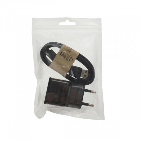 Încărcător de perete,cu cablu de alimentare microUSB,5V 2A,negru [3]