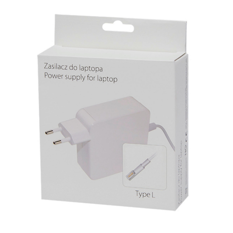 Incarcator laptop Magsafe 1 tip L, pentru MacBook, Blow 12475, 16.5V/3.65A/60W, lungime cablu de 1.7m, alb [4]