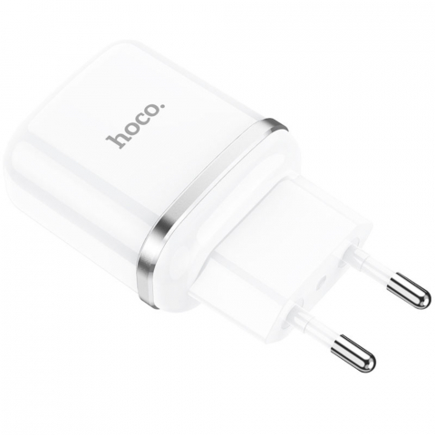 Incarcator priza EU, HOCO N3 Single Port, QC 3.0, 5V / 3 A, 18W, 1 x USB, alb [2]