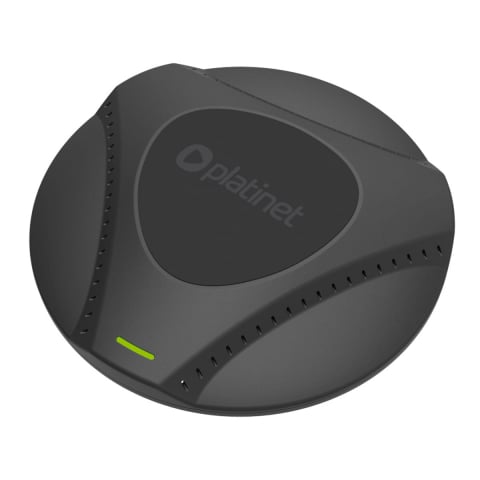 Gadgets smartphone - Incarcator Qi Wireless 15W, Platinet 45289, cu ventilator, distanta incarcare 8 mm, conector USB Tip C, negru