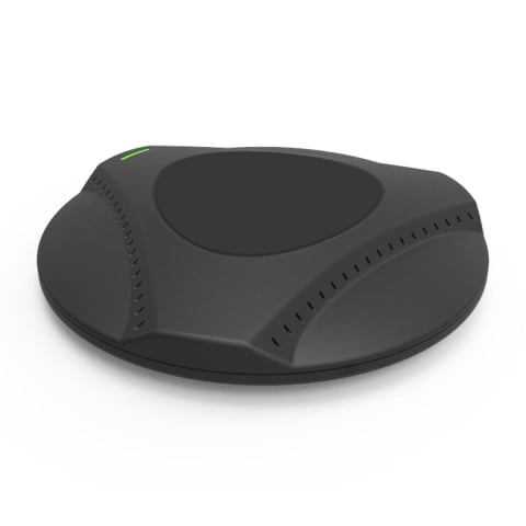 Incarcator Qi Wireless 15W, Platinet 45289, cu ventilator, distanta incarcare 8 mm, conector USB Tip C, negru [10]