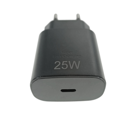 Incarcator priza retea - Incarcator retea cu port USB-C, 25W, QC, PD, priza retea EU, negru