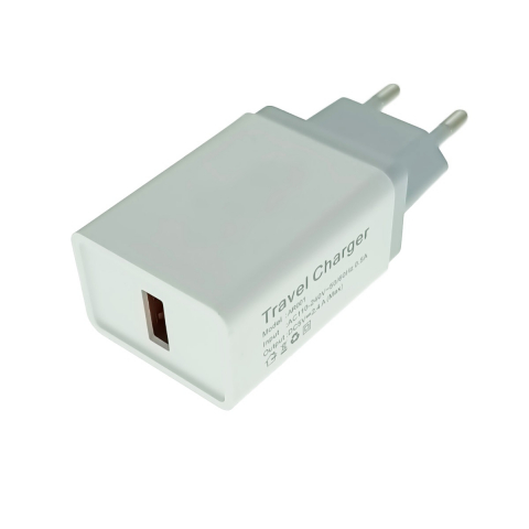 Incarcator USB - Incarcator retea cu un port USB, 5V, 2.4A, alb