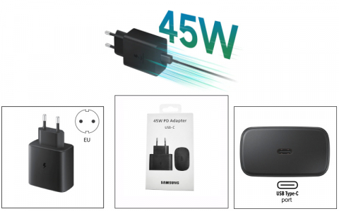 Incarcator Super Fast Travel Charger, 45W, USB-C, pentru Samsung, EP-TA845, negru [5]