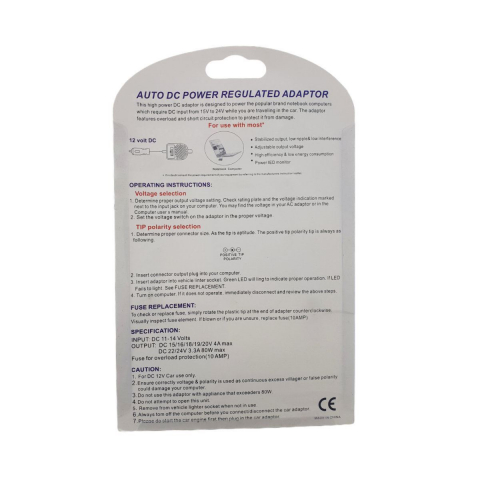 Incarcator universal 80W,auto,cu adaptoare,EWDD8040,de alimentare laptop [8]