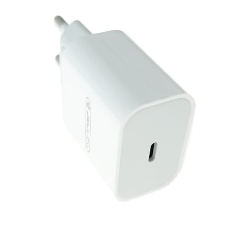 Incarcator priza retea - Incarcator USB Tip C la priza Euro, PD 20W, Jellico AK180 04227, Fast Charging, 100-240V, alb