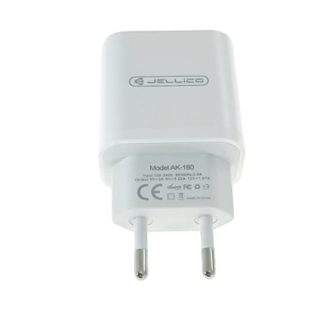 Incarcator USB Tip C la priza Euro, PD 20W, Jellico AK180 04227, Fast Charging, 100-240V, alb [2]