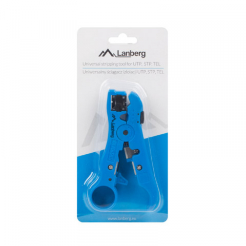 Instrument universal pentru indepartarea izolatiei, Lanberg 41824 Stripping Tool, cu reglare, pentru cabluri de date, UTP si STP [7]