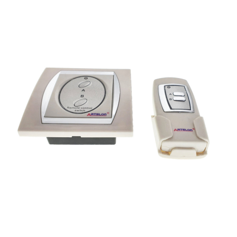 Intrerupator digital cu 2 butoane si telecomanda cu raza de 50m, alb [5]