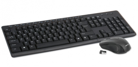 Set accesorii IT - KEYBOARD US + MOUSE OMEGA OKM071 M-MEDIA W-LESS SET 2.4GHZ