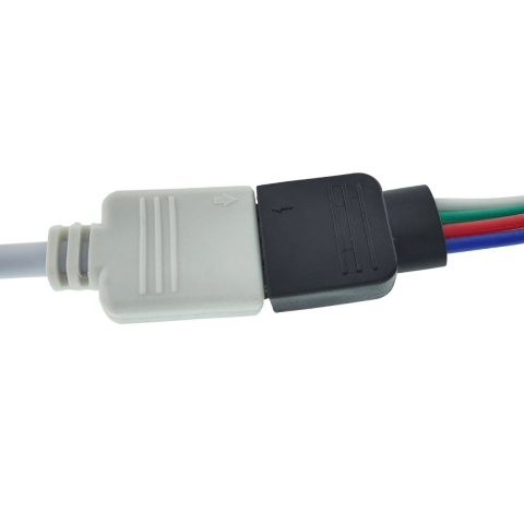 Kit banda Led RGB 3528 SMD, 5m, 60 led/m, 4.8W/m, cu telecomanda, controller si alimentator 12V 2A [5]