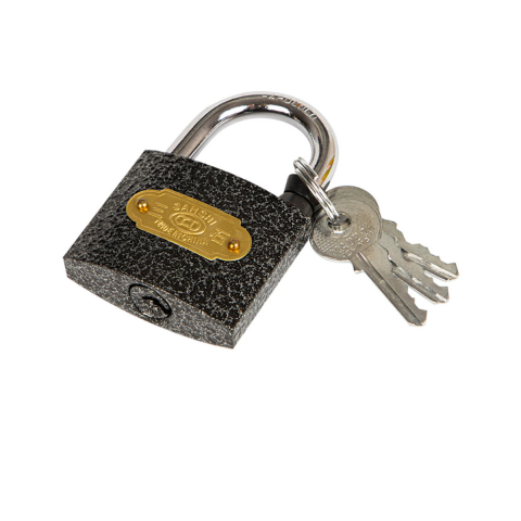 Lacate si incuietori - Lacat metalic, cod 12810, 48mm, 3 chei, 187gr, negru