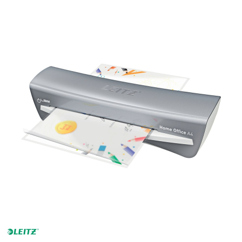Laminatoare A3 - Laminator Leitz iLAM Home Office, A4, kit folii laminare, argintiu